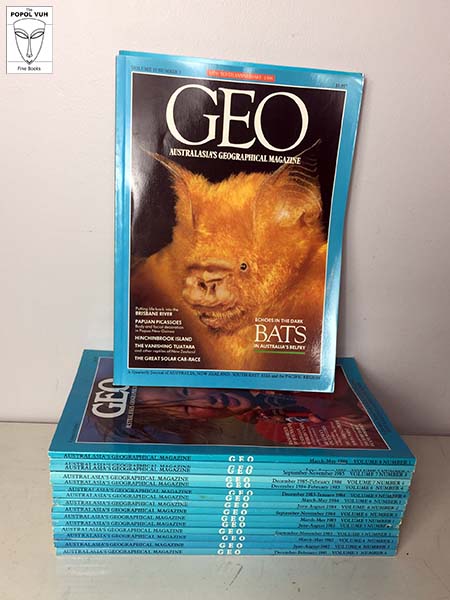 Collection Of 1980s Geo Australia Magazines